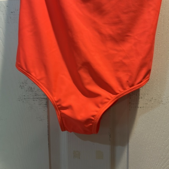 NWT! Fashion Nova Mayra Neon Orange Macrame One Piece Swimsuit M Bathing suit - Picture 6 of 10